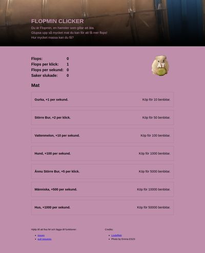 Skärmdump av spelet .