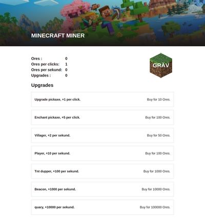 Skärmdump av spelet .