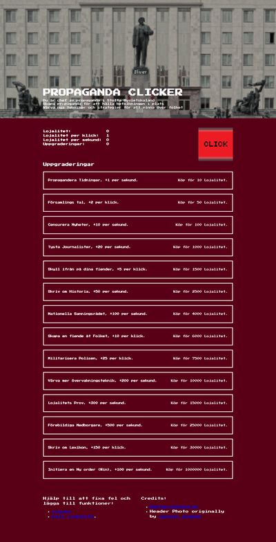 Skärmdump av spelet .